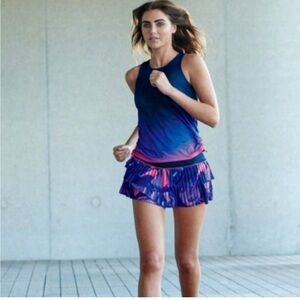 LUCKY IN LOVE Ultraviolet Illusion tennis skirt skort (4-6)